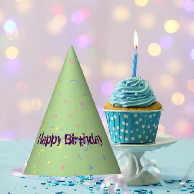 Gorro De Fiesta Confetti de cumpleaños feliz (Subido por el creador)