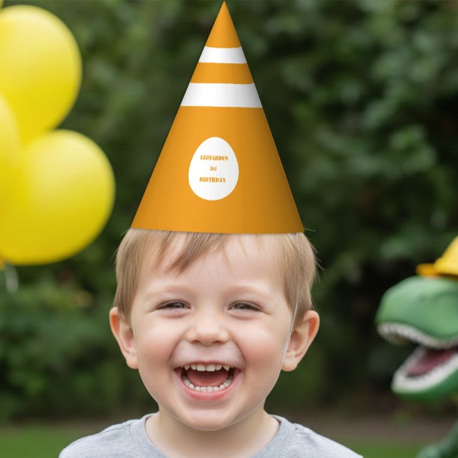 Gorro De Fiesta Cono de Tráfico de Zona de Construcción Naranja  (Subido por el creador)