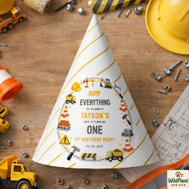 Gorro De Fiesta Construction 1ST Birthday | Builder Truck Party