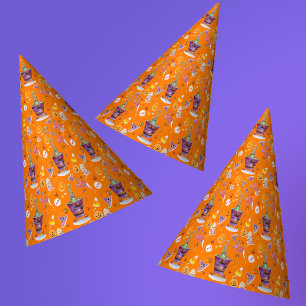 Gorro De Fiesta Cookies De Halloween De Color Acuático, Velas Y Te