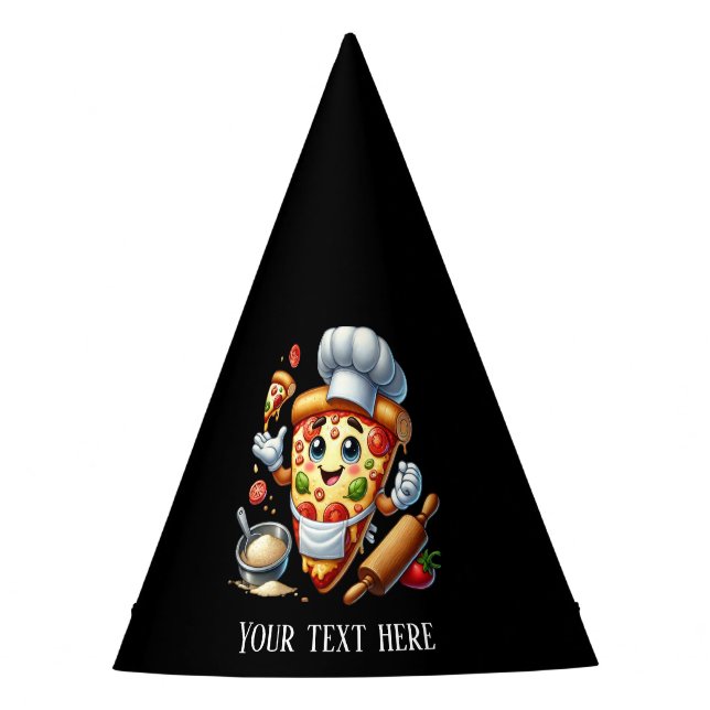 Gorro De Fiesta Cool pizza lovers party customizable (Anverso)