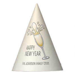 Gorro De Fiesta Copa de Champagne de Año Nuevo