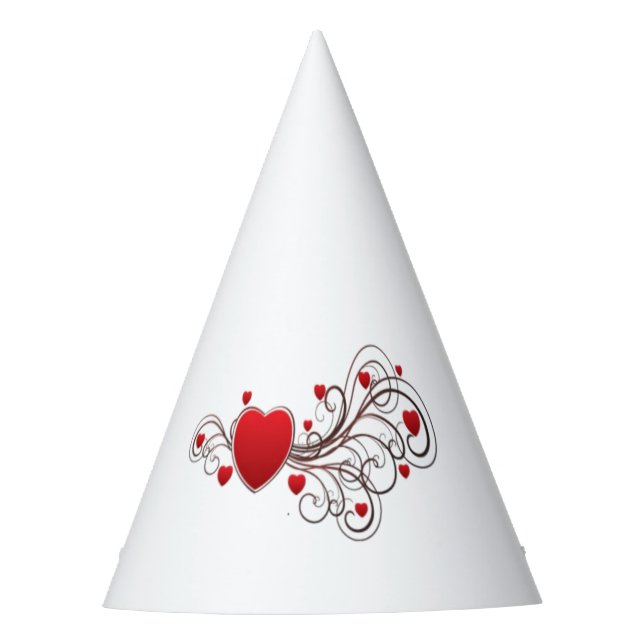Gorro De Fiesta Corazón desplazado (Anverso)