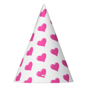 Gorro De Fiesta Corazón rosado - Amor
