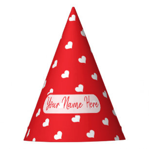 Gorro De Fiesta Corazones Feliz Día de San Valentín Patrón de Amor