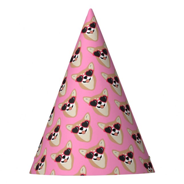 Gorro De Fiesta Corgi Cute Girly (Anverso)