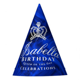 Gorro De Fiesta Corona Azul Brillante