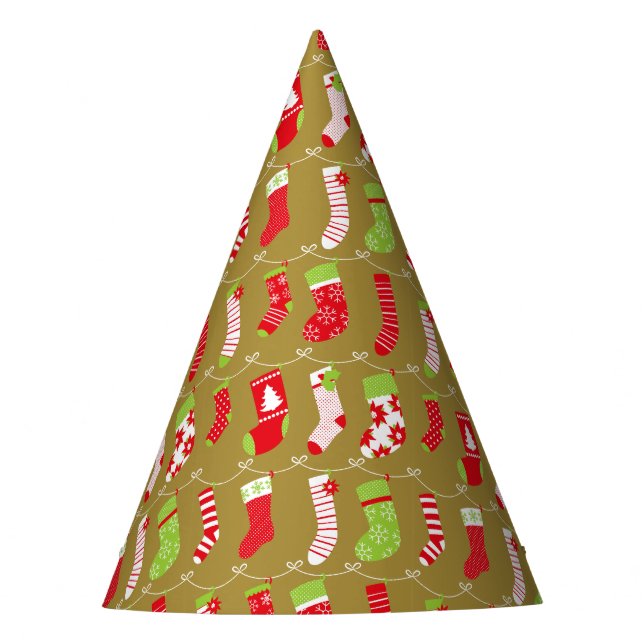 Gorro De Fiesta Cosmos Navidades retro calcetines de invierno (Anverso)