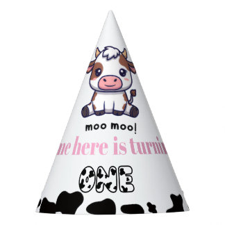 Gorro De Fiesta Cow Theme First Birthday