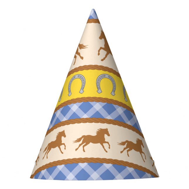 Gorro De Fiesta Cowboy Horse Pony Cute Primer Fiesta (Anverso)