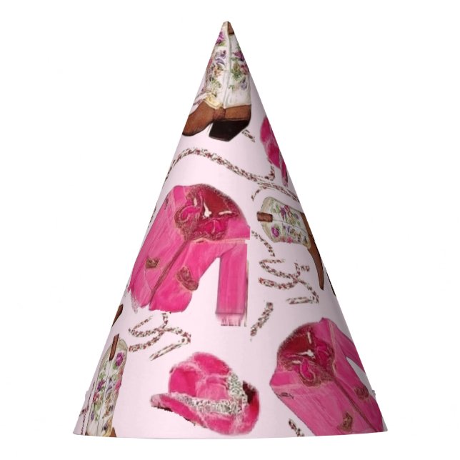 Gorro De Fiesta cowgirl pattern style (Anverso)