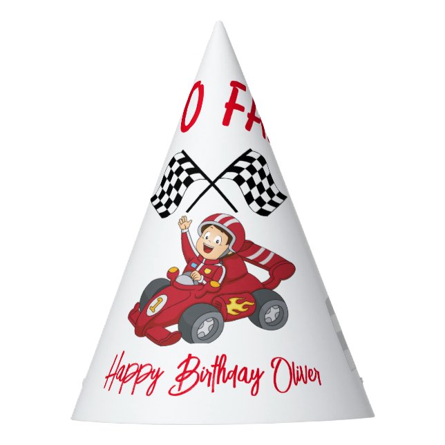 Gorro De Fiesta Crecer dos veloces cumpleaños (Anverso)