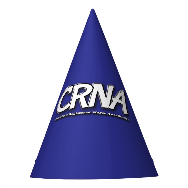 Gorro De Fiesta CRNA - Anestesista de enfermería registrada y cert (Anverso)