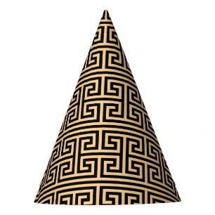 Gorro De Fiesta Cuadrado de la clave del meandro griego H Patrón m