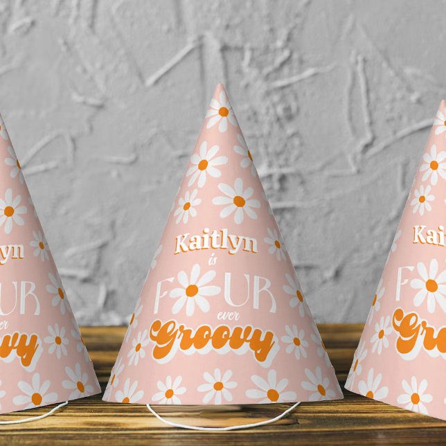 Gorro De Fiesta Cuatro Chicas de Retro Groovy (Subido por el creador)