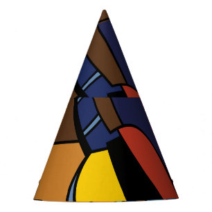 Gorro De Fiesta Cubista De Surrealismo De Guitarra.
