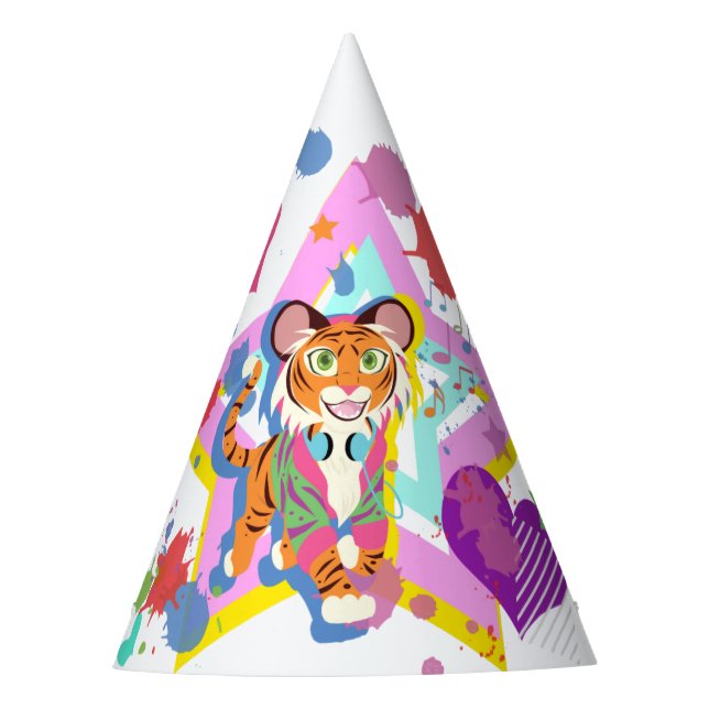 Gorro De Fiesta Cubo de tigre (Anverso)