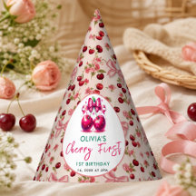 Cumpleaños 1 de Watercolor Coquette Cherry