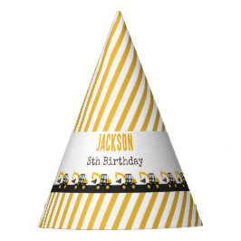 Gorro De Fiesta Cumpleaños de Camión de Construcción | Decoración 