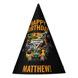 Gorro De Fiesta Cumpleaños de camiones Monster Jam