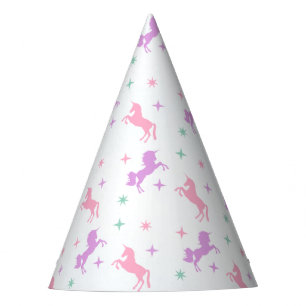 Gorro De Fiesta Cumpleaños de Chicas Unicornio Mágico