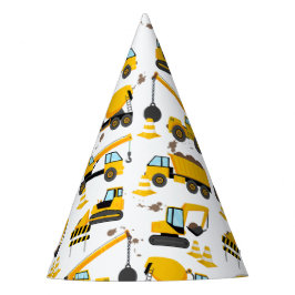 Gorro De Fiesta Cumpleaños de Construcción para Niños