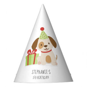 Gorro De Fiesta Cumpleaños de Cute Puppy
