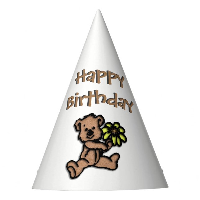Gorro De Fiesta Cumpleaños de Daisy Bear (Anverso)