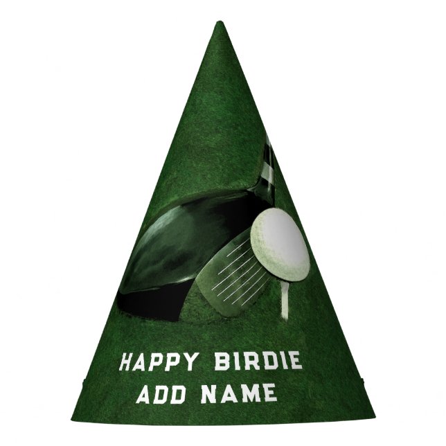 Gorro De Fiesta Cumpleaños de Golf (Anverso)