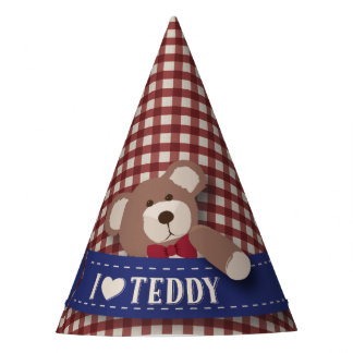 Gorro De Fiesta Cumpleaños de la comida campestre del oso de