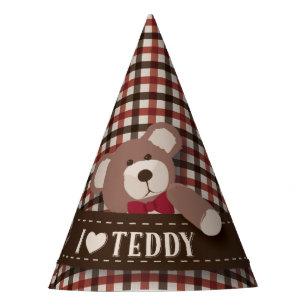 Gorro De Fiesta Cumpleaños de la comida campestre del oso de