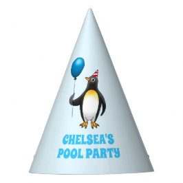 Gorro De Fiesta Cumpleaños de la Piscina del Pingüino