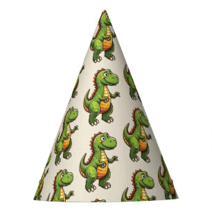 Gorro De Fiesta Cumpleaños de los dinosaurios