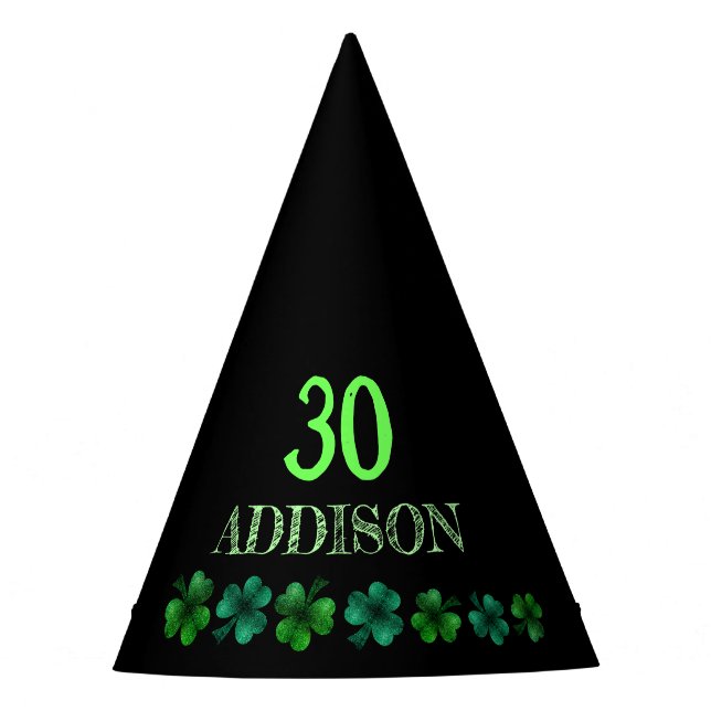 Gorro De Fiesta Cumpleaños de San Patricio Lets fiesta shamrock (Anverso)