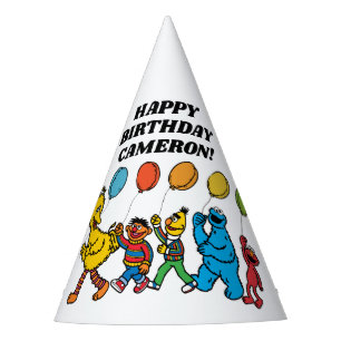 Gorro De Fiesta Cumpleaños de Sesame Street Pals Balloons