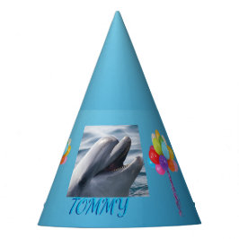 Gorro De Fiesta Cumpleaños de Splash de delfines