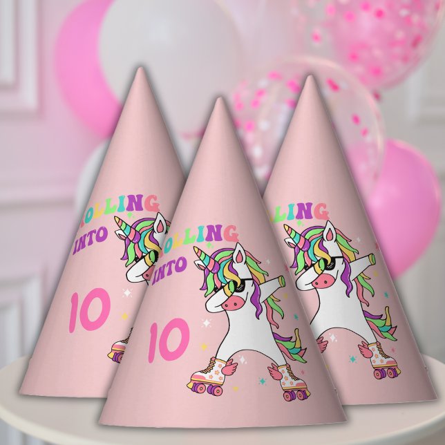 Gorro De Fiesta Cumpleaños de Unicorn Dabbing Roller (Subido por el creador)
