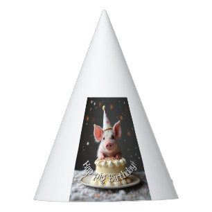 Gorro De Fiesta Cumpleaños del cerdo Hap