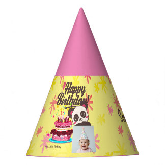 Gorro De Fiesta Cumpleaños feliz, mi bebé - Foto/nombre del Person