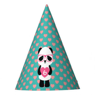 Gorro De Fiesta Cumpleaños lindo de la panda