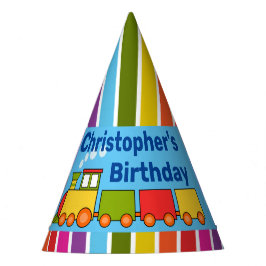 Gorro De Fiesta Cumpleaños personalizado del tren