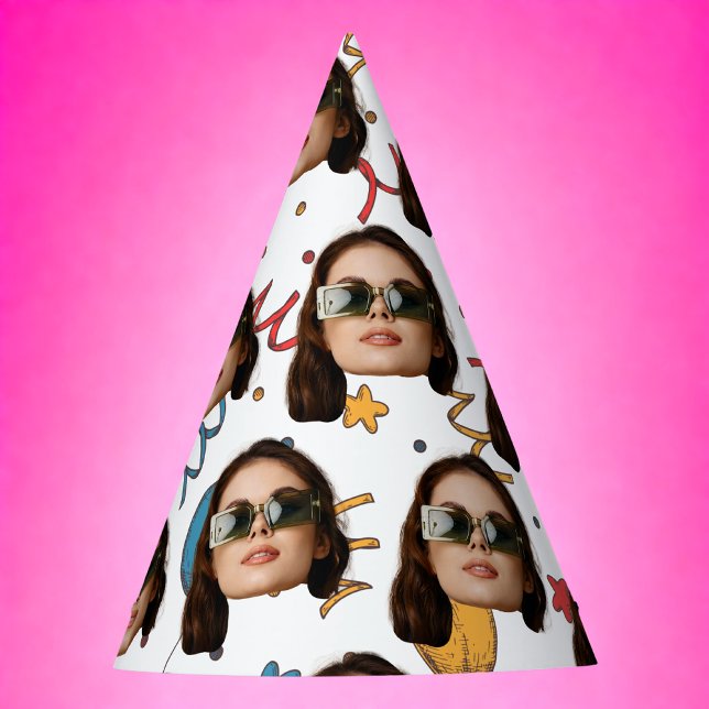 Gorro De Fiesta Cumpleaños personalizado, Foto, Cara, Patrón, Deco (Subido por el creador)