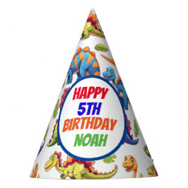 Gorro De Fiesta Cumpleaños temática de los dinosaurios jurásicos