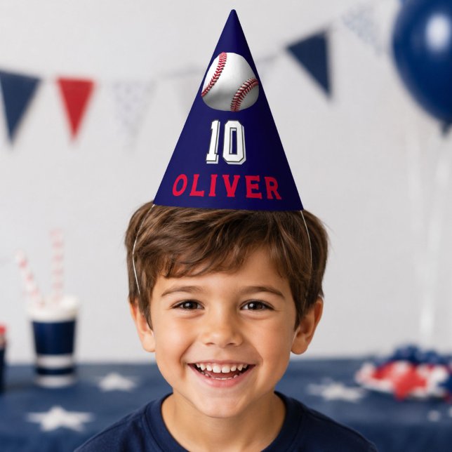 Gorro De Fiesta Cumpleaños Temático de Jugador de Béisbol  (Subido por el creador)