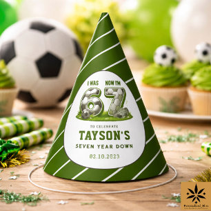 Gorro De Fiesta Cumplí 6 años, Ahora Tengo 7 Fútbol Cumpleaños – E