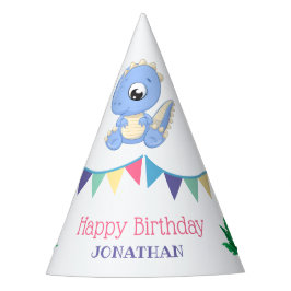 Gorro De Fiesta Cute Baby Dinosaur Boy Birthday