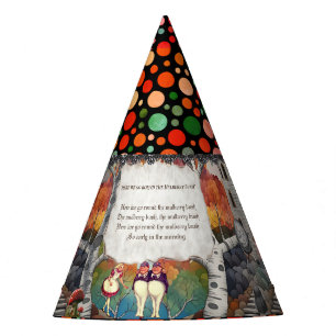 Gorro De Fiesta Cute Castle Alice Lewis Carroll Dots