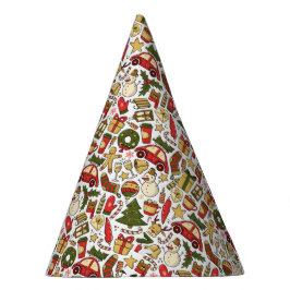 Gorro De Fiesta Cute Christmas Doodle Party Hat