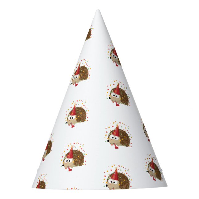Gorro De Fiesta Cute Confetti Fiesta Hedgehog (Anverso)
