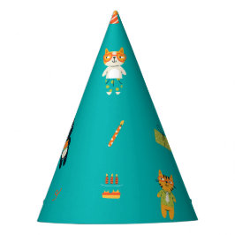 Gorro De Fiesta Cute gracioso gatos Kitty Birthday Party Paper Gor